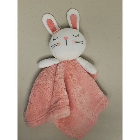 Baby Gear Sleeping Bunny Pink Lovey Security Blanket Nursery Soft - Picture 1 of 7